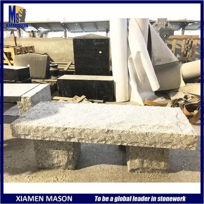 Bespoke Modern Style Natural Granite Bench for Garden