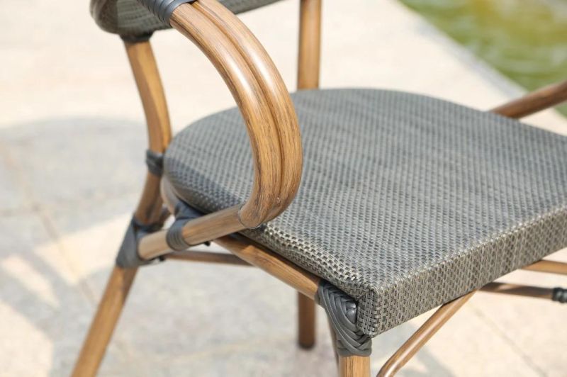 Balcony New Aluminum Metal Furniture Design Luxury Outdoor Dining Sets Garden Furniture Patio Chair Set