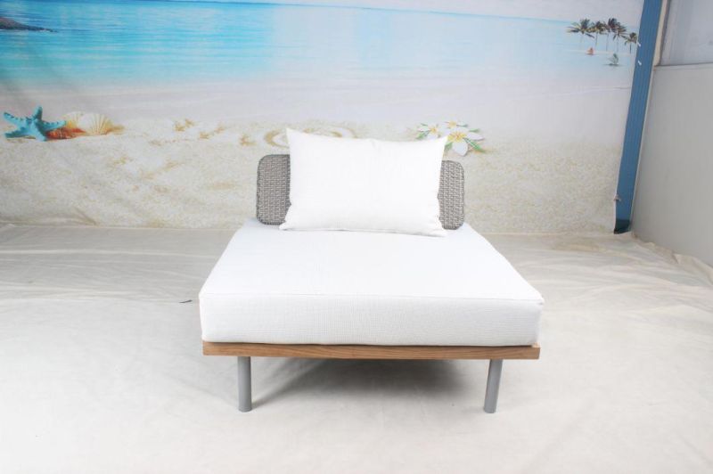 Teakwood Solid Wood Aluminium Frame with Cushion