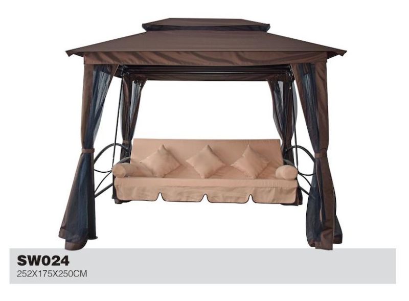 Gazebo Swing Chair Bed with Mosquito Net