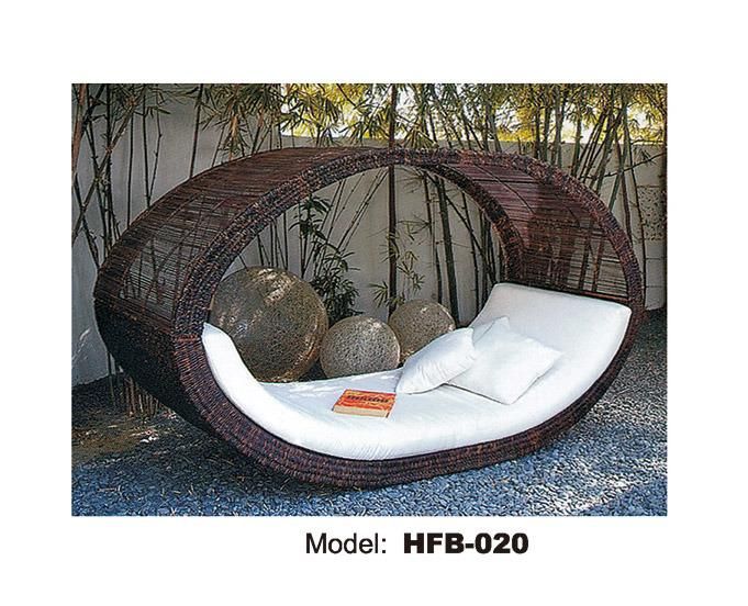 Commercial Outdoor Rattan Chaise Sun Beach Lounge (TG-JW98)