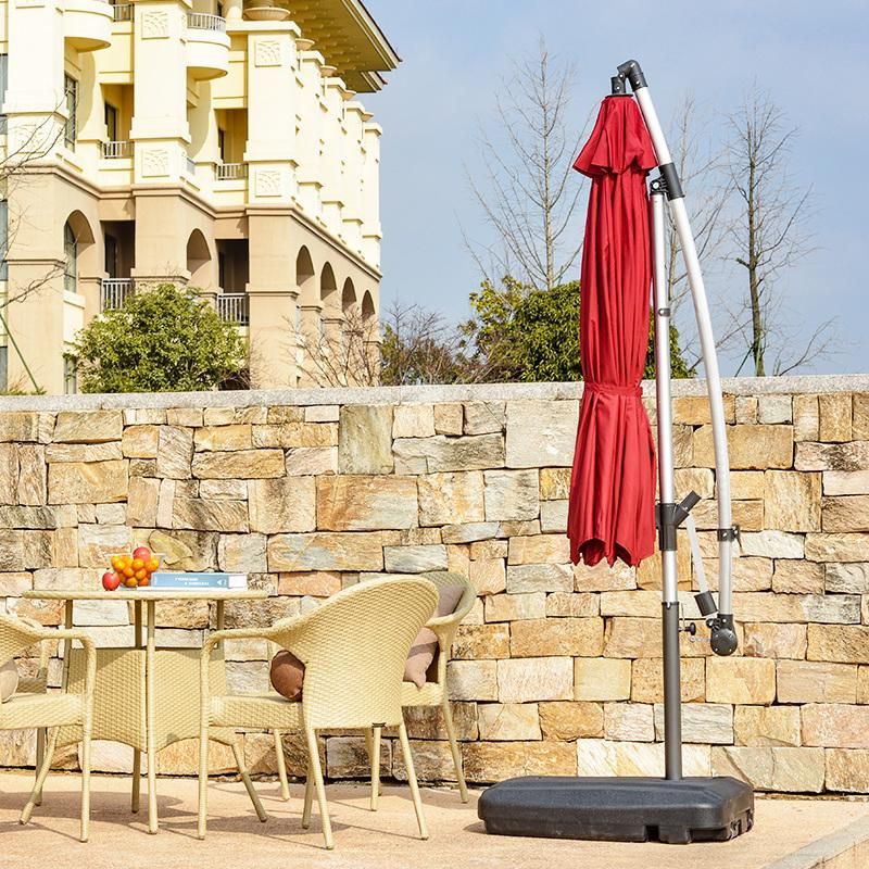 Outdoor Roman Aluminum Parasol Rotating Umbrella Outdoor Sunshade