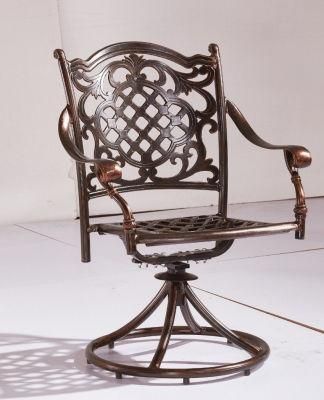 Black Cast Aluminum Arm Chair