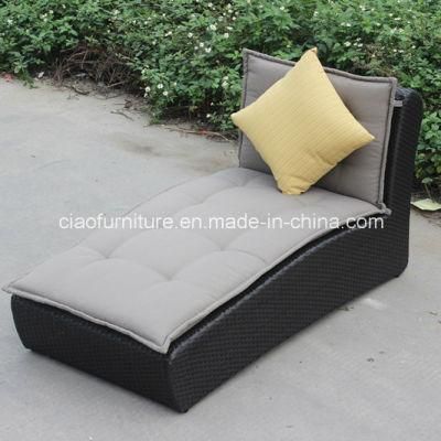 Leisure Outdoor Furniture PE Rattan Sun Lounger