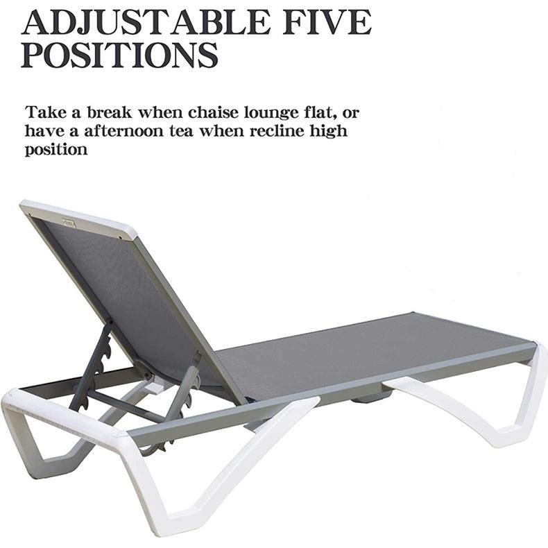 Leisure Swimming Pool Lounge Chair Outdoor Sun Loungers Patio Chair