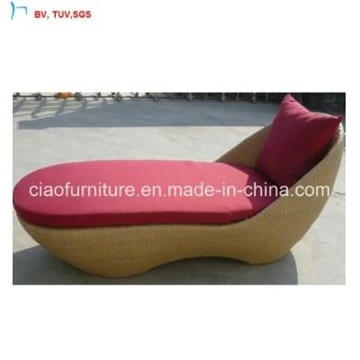 C- China Outdoor Rattan Garden Beach Luxury Lounger for Leisure