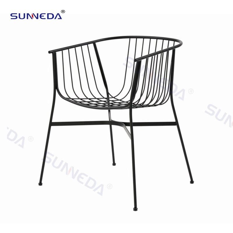 Modern Design Rattan Outdoor Furniture Dining Table Sets with Waterproof Rope and Durable Aluminum Frame Patio Garden Furniture Sets