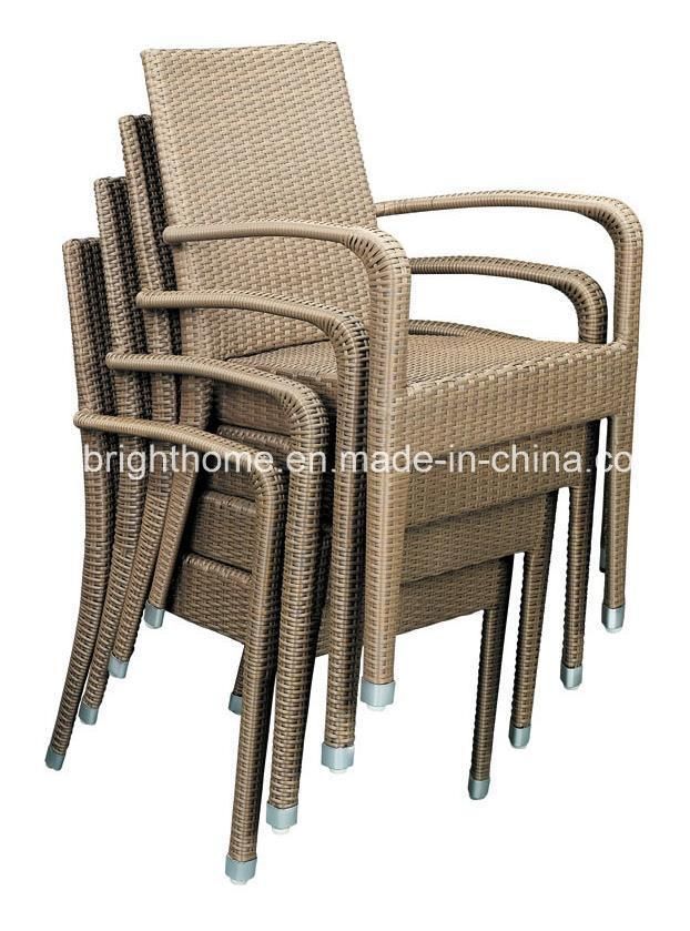 Stackable Chair Aluminium Wicker Chair Outdoor Furniture