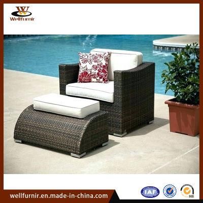 Outdoor Rattan Table and Chair Leisure Lounge Bed Hotel Pool Furniture (WF-401)