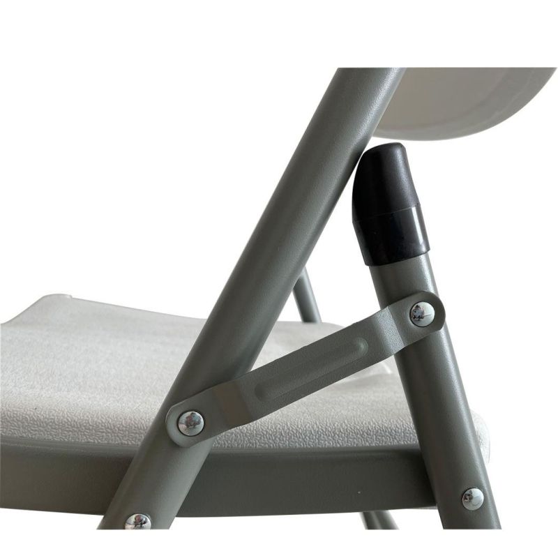 Heavy Duty Meeting Dining Picnic Banquet Metal Frame HDPE Folding Plastic Chair
