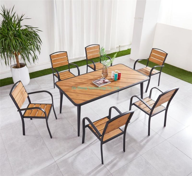 Wholesale Coffee Dining Sets Patio Black Aluminum Chair for Dining Sets Garden Sets Outdoor Furniture Garden Chairs