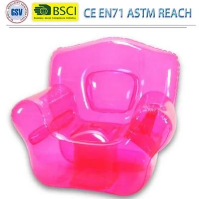 Wholesale PVC Inflatable Transparent Sofa Pink Inflatable Couches