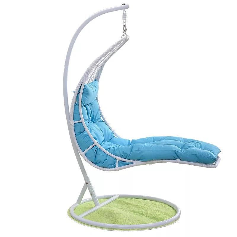 Hotel Party Outdoor Garden Rattan Wicker Hanging Metal Swing Chair
