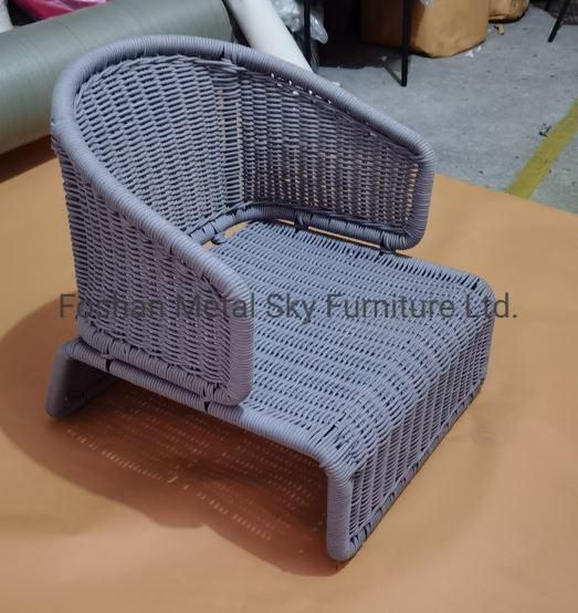 Outdoor Hotel Restaurant Villa Patio Garden Wicker Rattan Rope Aluminum Sofa