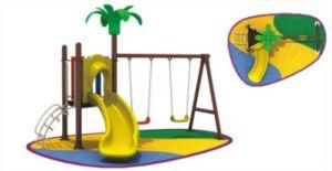 Durable Outdoor Swing Set with Climbing and Slide