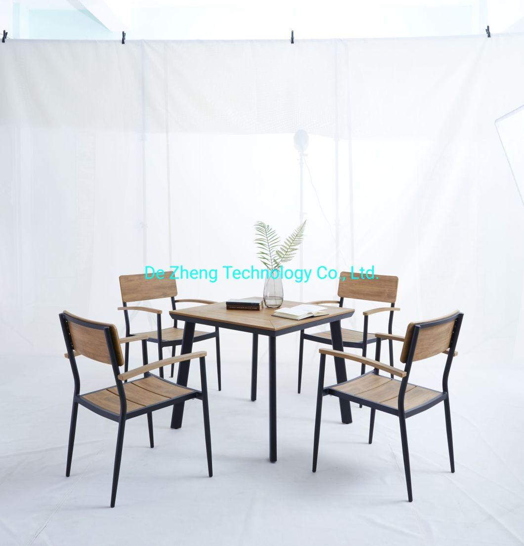 Garden Polywood Dining Table Garden Table New Fashion New Design Stackable Cafe French Bistro Table Set