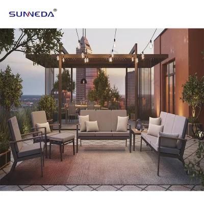 Hot-Selling Creative Design Creative Design Modern Leisure Customized Garden Aluminum Frame Patio Outdoor Sofa