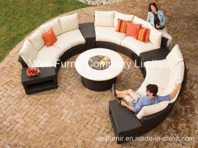 All-Weather Wicker Deep Seating/8-Piece Rattan Sectional Sofa Set (WF-40247)