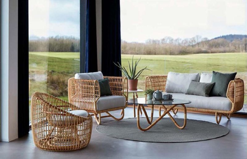 Hot Selling Customized out Door Furniture Hotel Villa Project Waterproof New Luxury Modern Patio Aluminum Rope Outdoor Leisure Chair Sofa