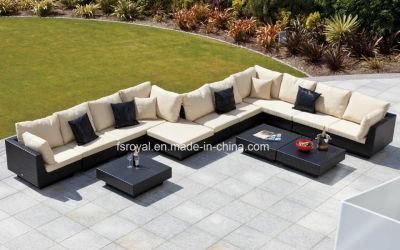 Modern Garden Furniture Sofa Patio Rattan Outdoor Lounge Set Hotel Home Corner Sofa Pool Side Leisure Dining Chairs