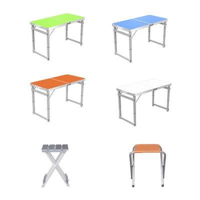 Outdoor Portable Camping Picnic Party Dining Table with 4 Camping Chairs