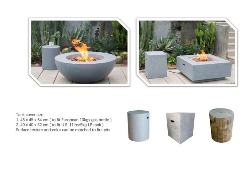 Patio Heaters Garden Fire Pits Tables 55000BTU Cement Propane Fire Pits