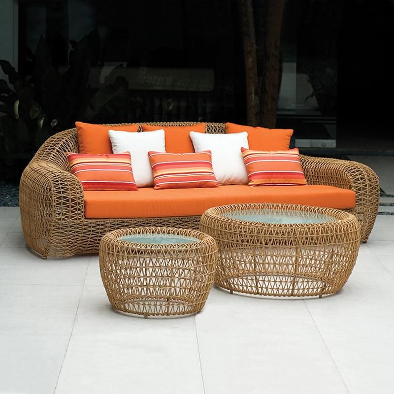 Outdoor Sofa Garden Rattan Furniture Garden Table and Chair
