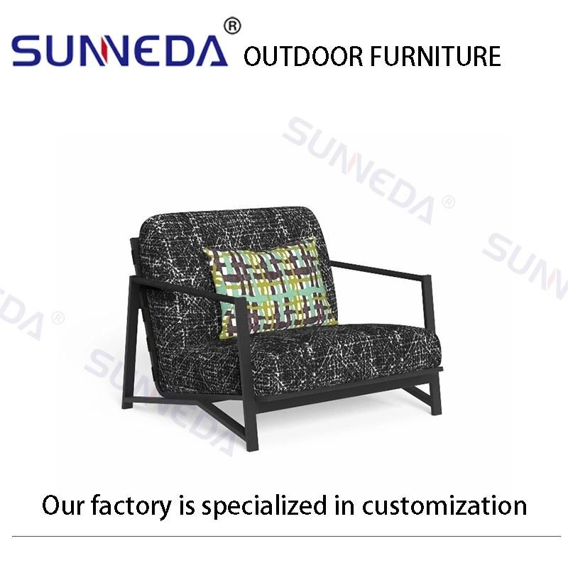 Aluminium Alloy Frame Fabric Cushion Leisure Waterproof Outdoor Sofa Furniture