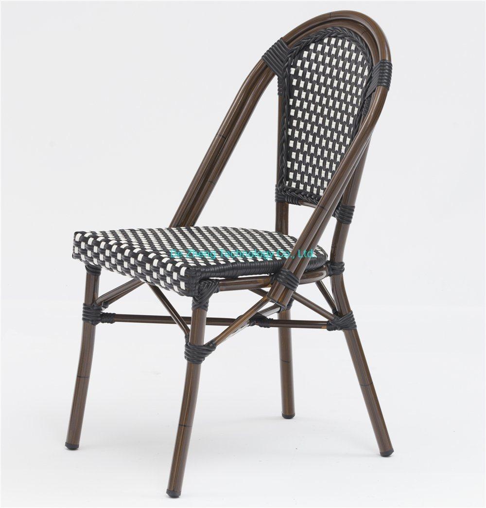 Manufacturer Wholesale Rattan Wicker Furniture Supplier with Aluminum Leisure Chairs for Garden Patio Bistro Party