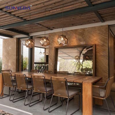 Outdoor Garden Dining Table Set Patio Leisure Chair
