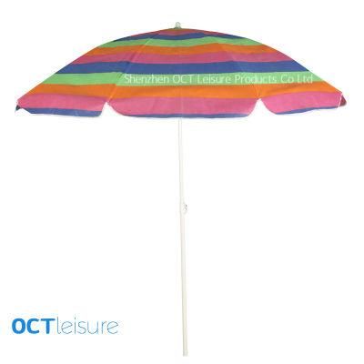 Beach Umbrella with Stripe Design (OCT-BUT20)