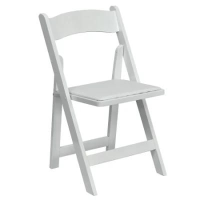 White Wooden Event Wedding Chairs Wood Folding Chair