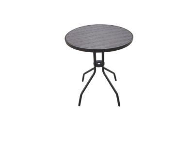 Plastic-Steel Rattan-Look Hot Sale Stackable Bistro Table
