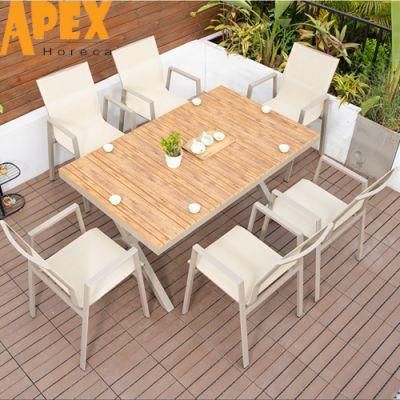 Hot-Sale Comfort Back Chair Waterproof Table Outdoor Restaurant Furniture Set