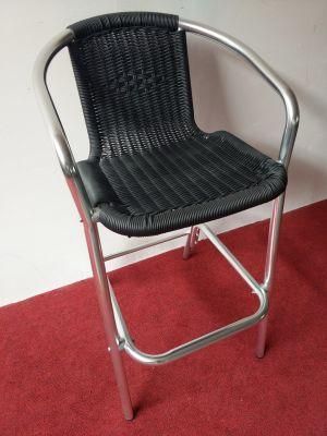 Aoter Polyrattan Chair PE Outdoor Use Wicker Rattan Cafe Restaurant Leisure Bar Stool