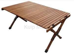 2020 New Style Beech Wood Portable Folding Camping Table