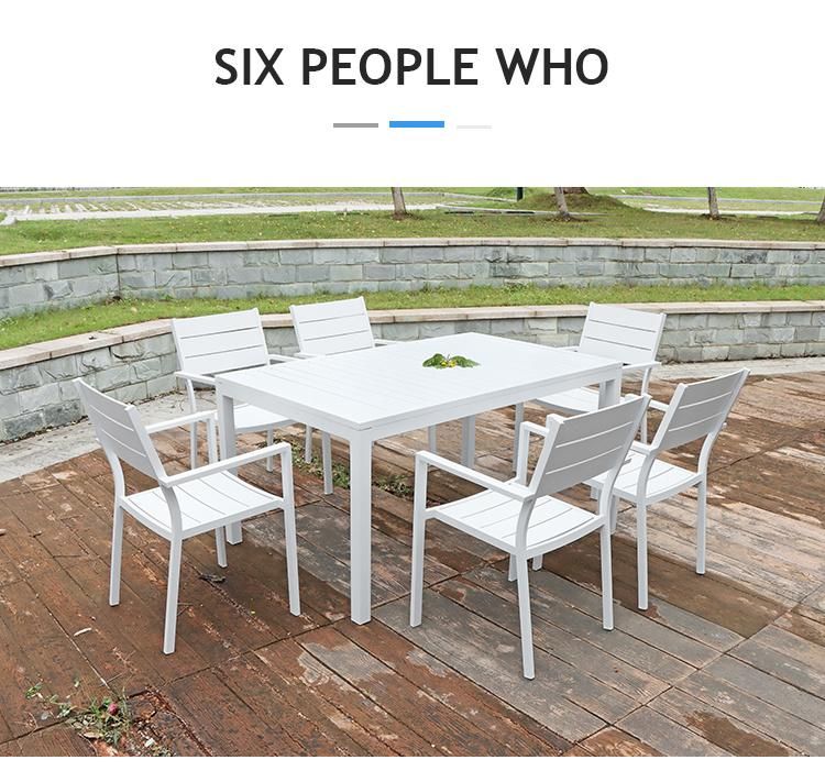 Aluminum Furniture Outdoor Dining Set for 4 Garden Chairs and Table Set