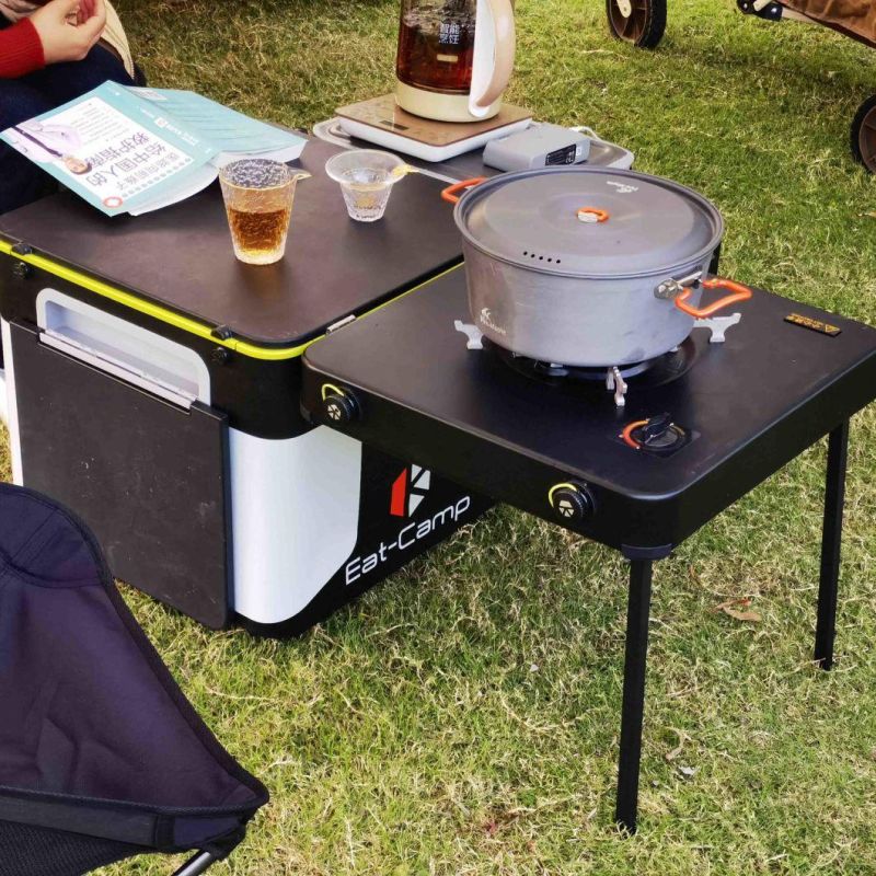 Camping Folding Table with a Variety of Cooking Functions