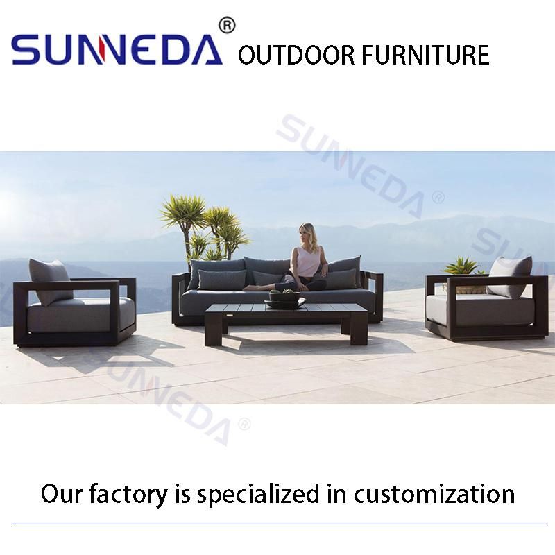 External Mall Deluxe Fair Aluminum Metal Sofa