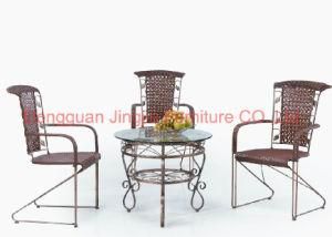 Cheap Iron Rattan Coffee Metal Bistro Restaurant Chair (JJ-S459&579)