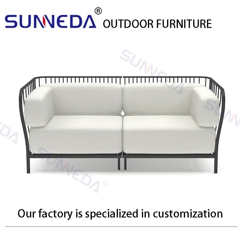 European Style Factory Directly Sell Iron Sectional Sofa Outdoor Furniture