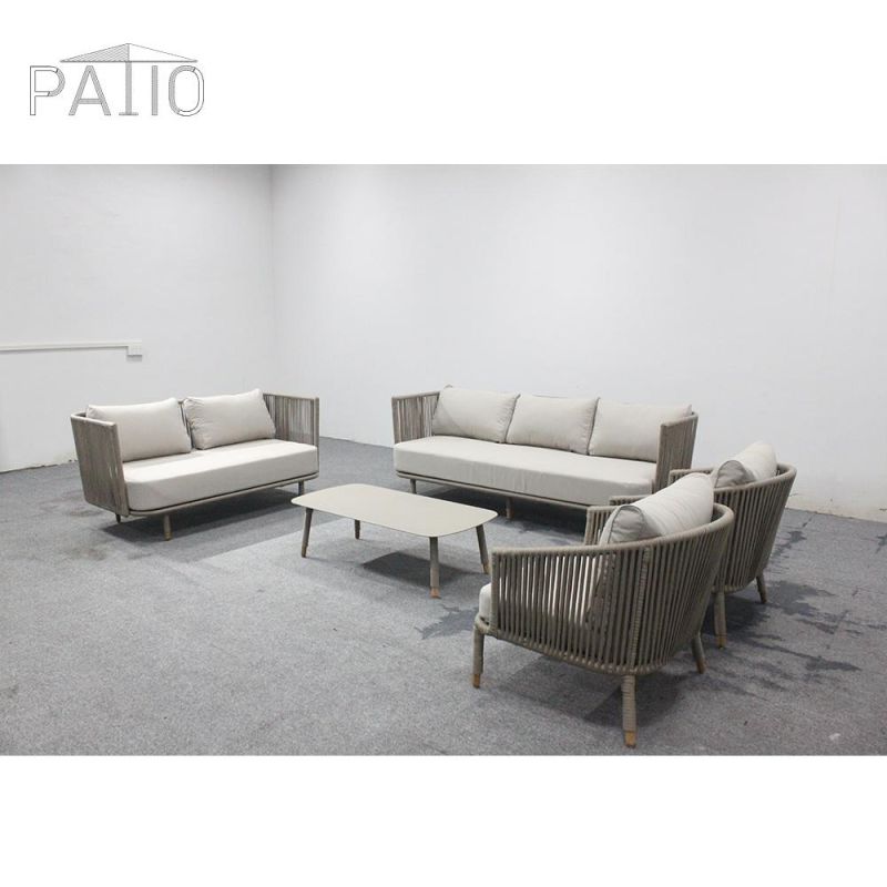 Outdoor Rope Furniture Outdoor Aluminum Furniture Rope Garden Set Outdoor Garden Furniture Garden Sofa Set Rope Sofa Set