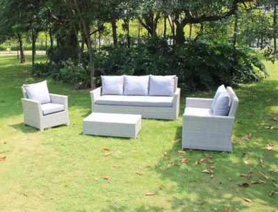 Waterproof Customized Darwin or OEM Small Rattan Corner L Shaped Outdoor Sofa