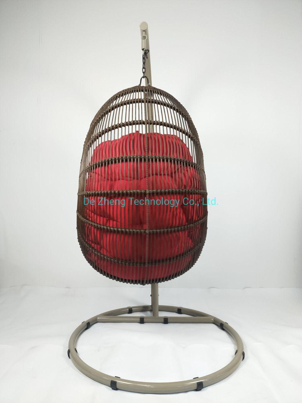 Indoor Hanmmock Patio Swing Chair for Living Room Rattan Swing Chair Egg Shape Swing Chair