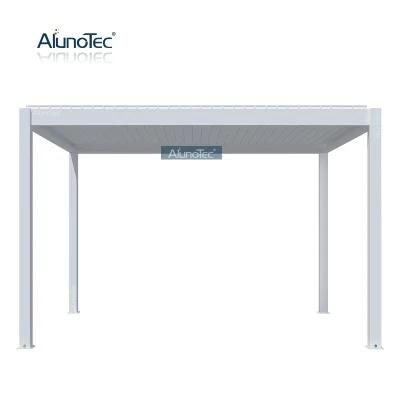 Modern Outdoor Living Electric Louver Gazebo with Rain Sensor
