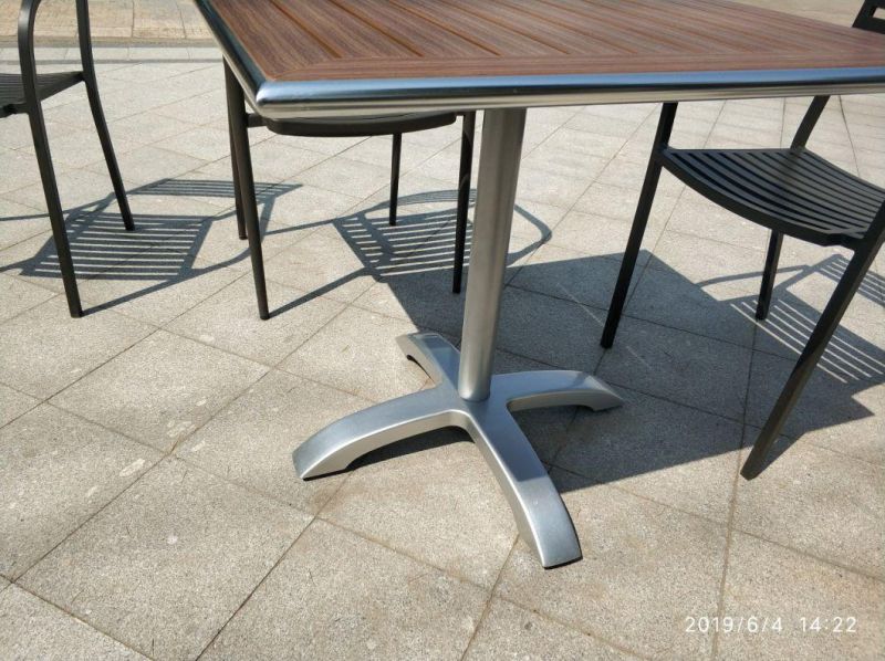 Outdoor Table Garden Furniture Aluminum Table Base Restaurant Cafe Table