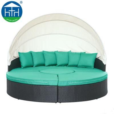 Aluminum New Darwin Customized Poolside with Canopy Round Daybed Cushions