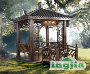 Solid Wood Patio Garden Leisure Outdoor Gazebo (SC-Y004)