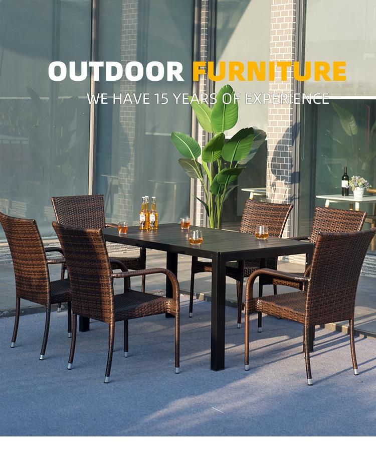 Outdoor Rattan Garden Patio Dining Table and Chair