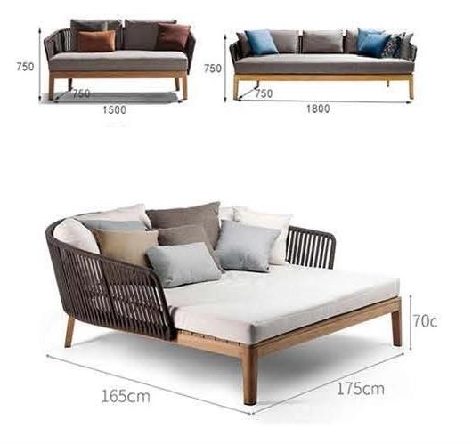 Modern Home Hotel Furniture Sofa Set Customized Italian Design Single Sofa Outdoor Garden Rattan Leisure Sofa Outdoor Chair